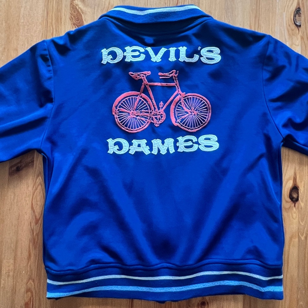 Vintage Y2K Bomber Jacket Devil’s Dames Long Sleeve w/ Pockets Sz LG